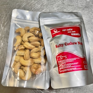 roasted salt cashew nuts unpeel shell (vaccum bag 100gam)