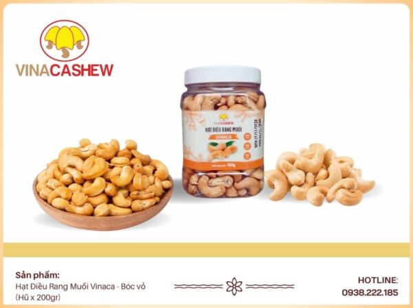 Hạt Điều Rang Muối Bóc Vỏ - Hũ 450gr