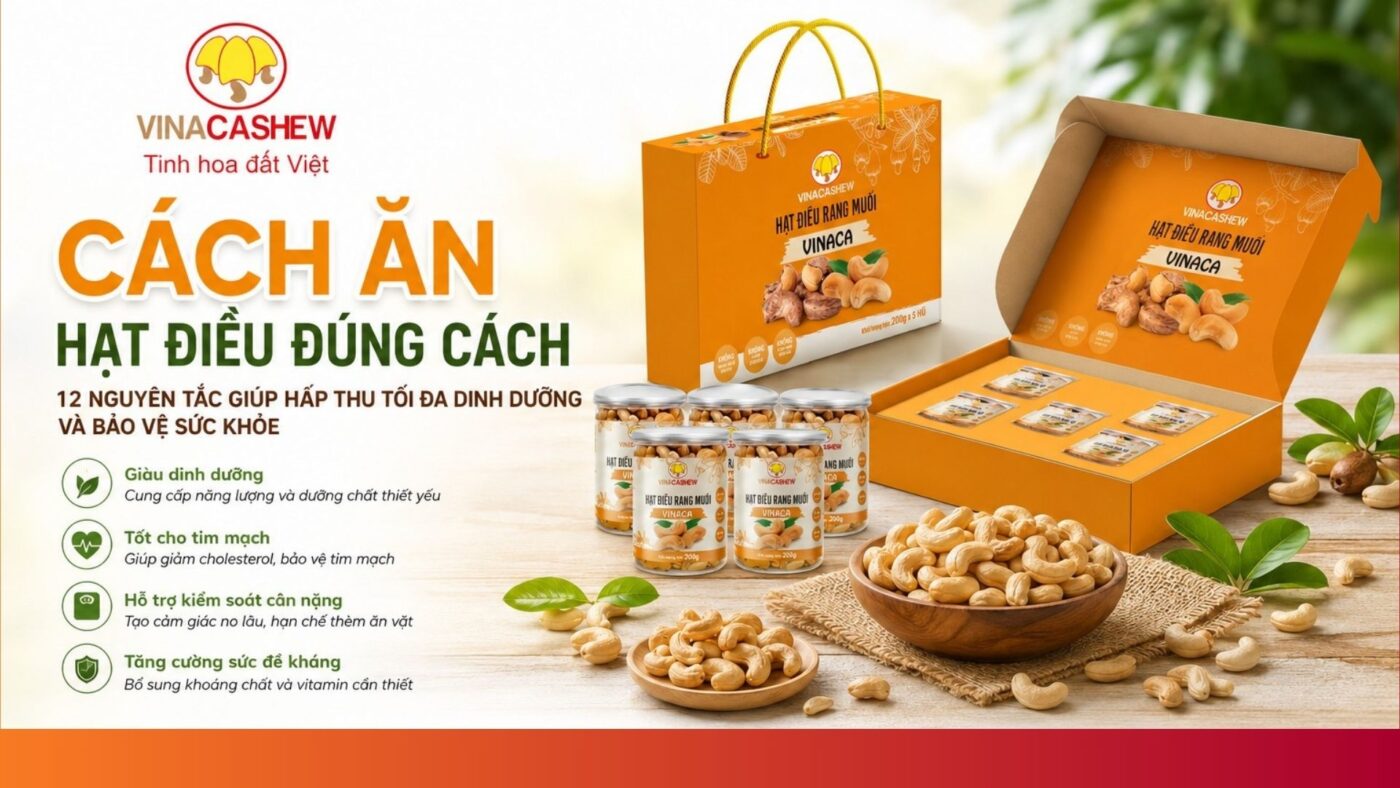 Cách ăn hạt điều đúng cách